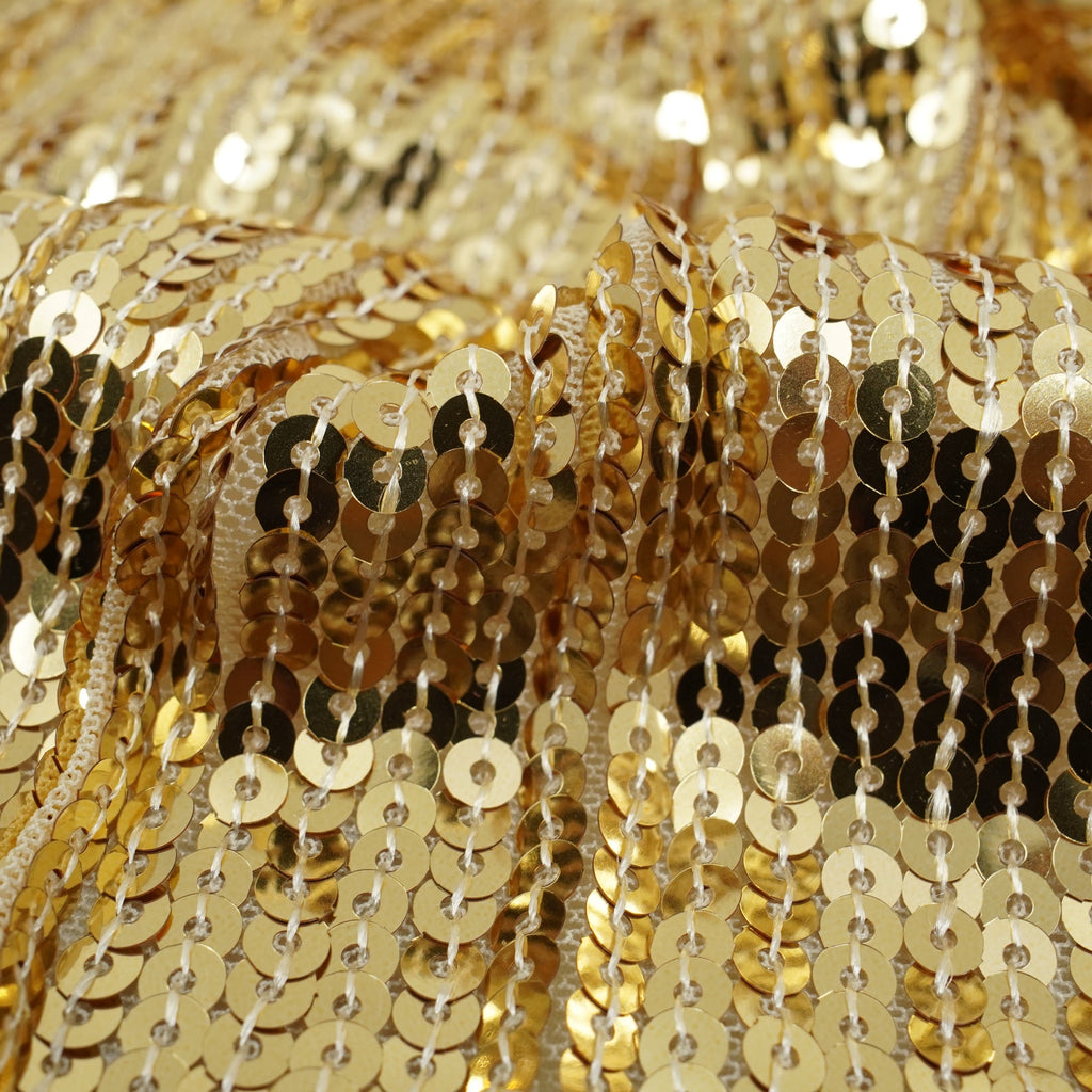 Flounce Fringe Stretch Mesh Sequin Fabric | CDW