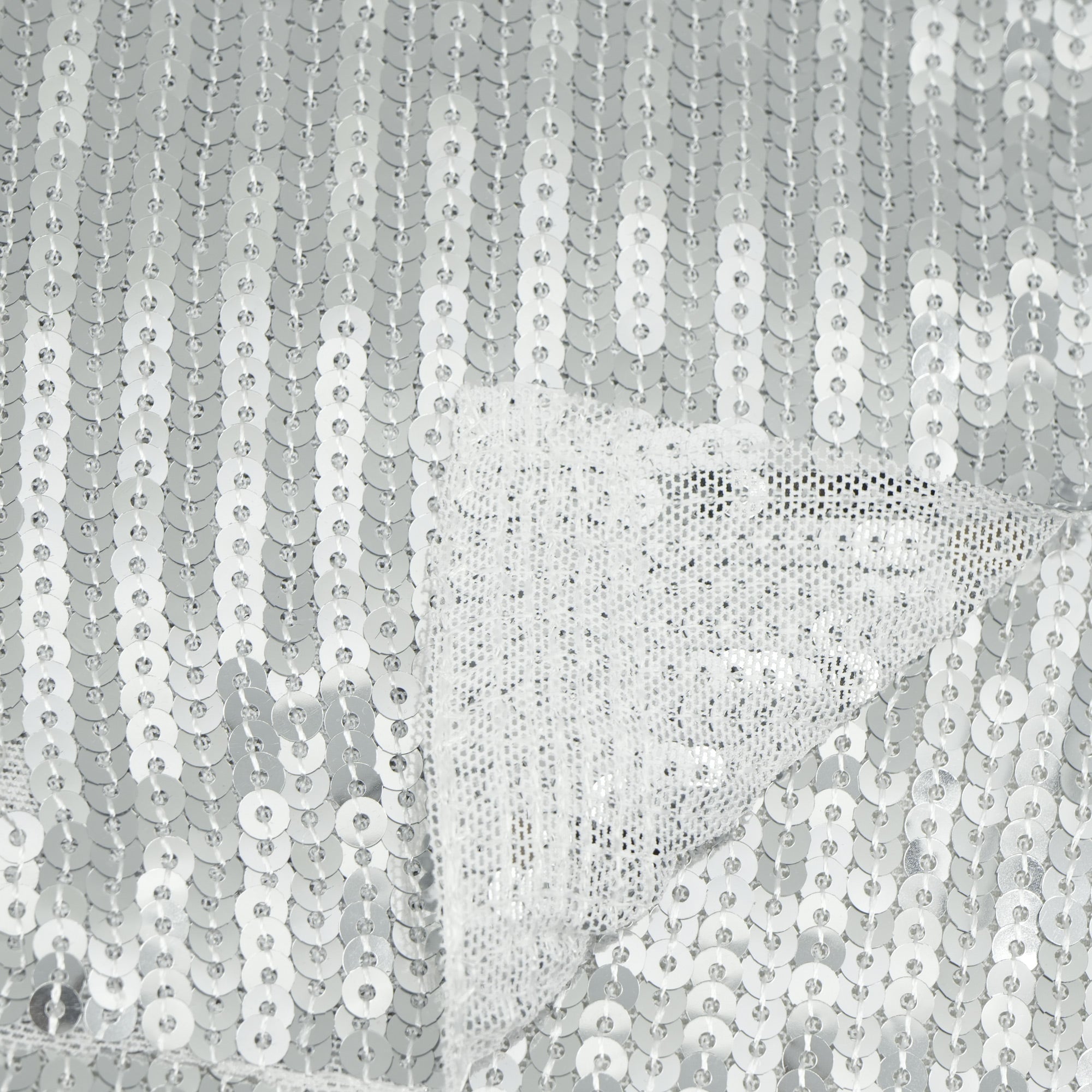 Flounce Fringe Stretch Mesh Sequin Fabric | CDW