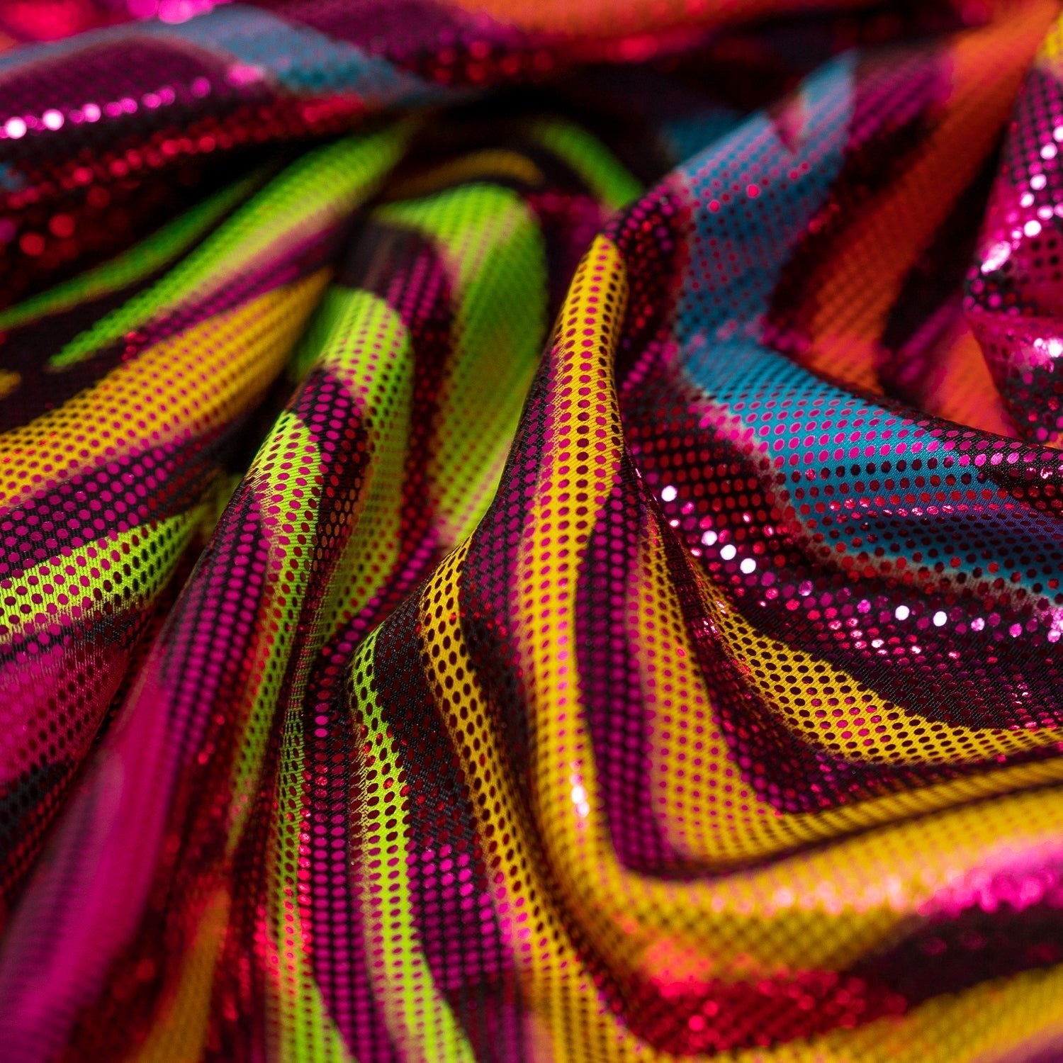 Fantastic Fever Foiled Spandex Fabric | CDW