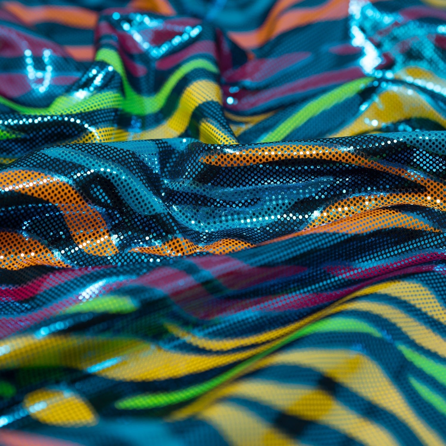 Fantastic Fever Foiled Spandex Fabric | CDW