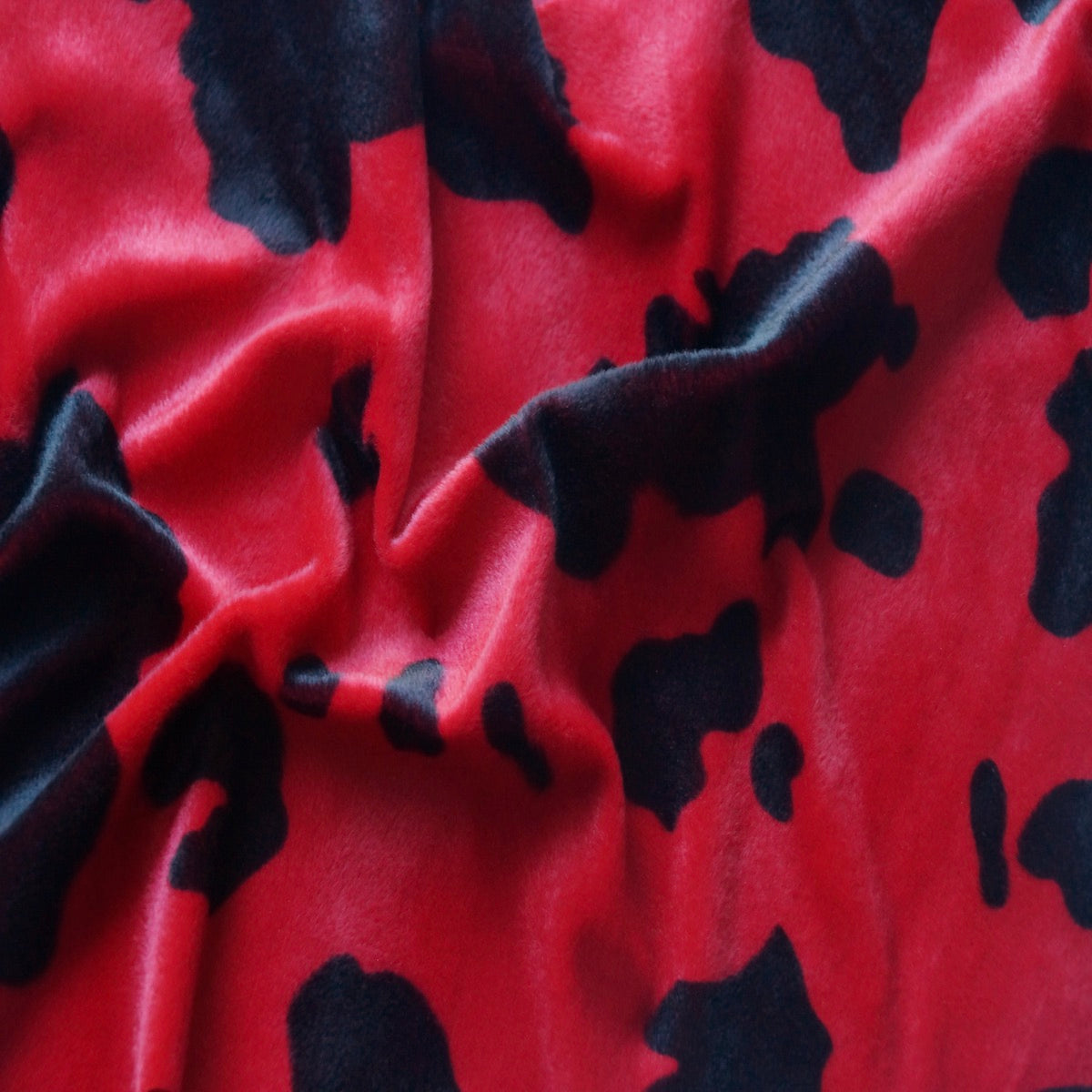 Cow Print Velboa Faux Fur