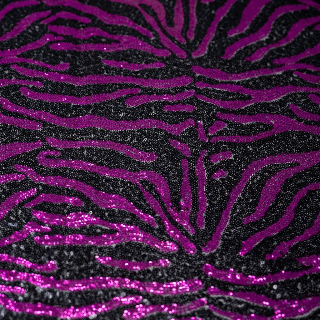 Felix Zebra Mesh Sequin Fabric | CDW