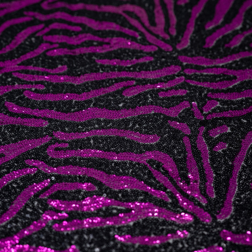 Felix Zebra Mesh Sequin Fabric | CDW