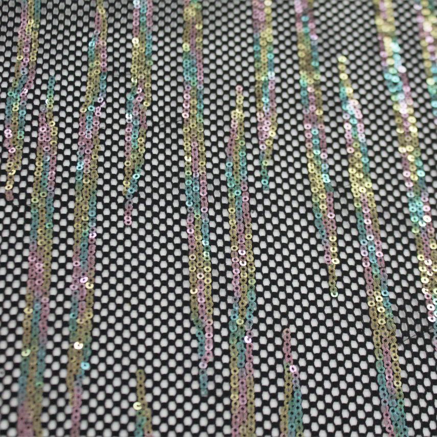Flair Stretch Netting Sequin Fabric | CDW