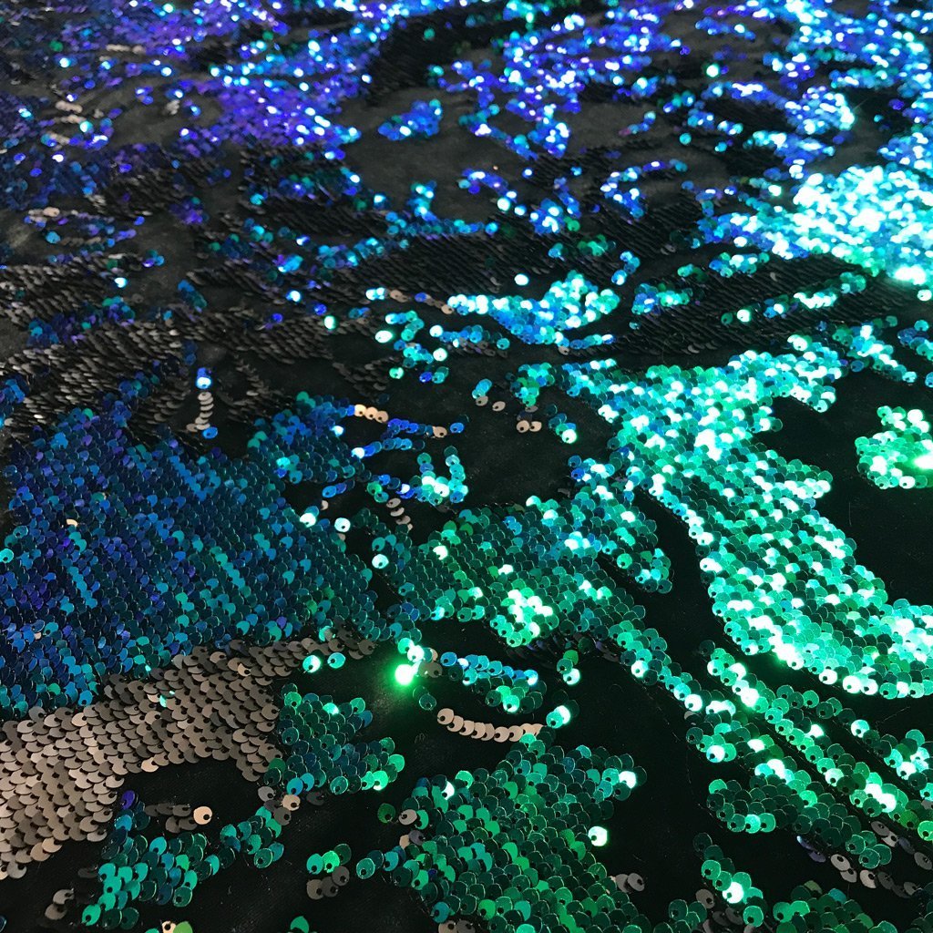 Flashback Stretch Velvet Flip Sequin Fabric | CDW
