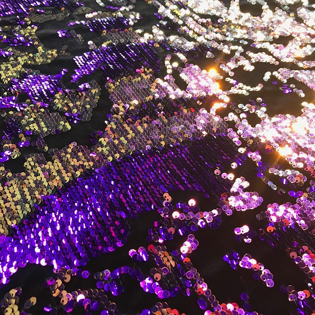 Flashback Stretch Velvet Flip Sequin Fabric | CDW