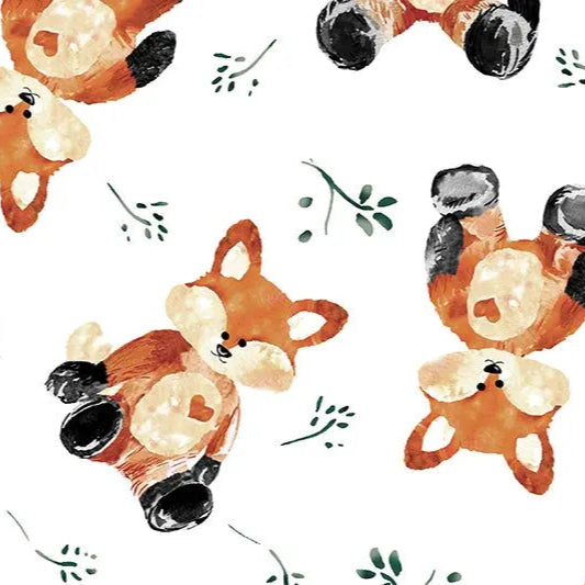 Foxxy Digital Cuddle Rust Fabric per yard