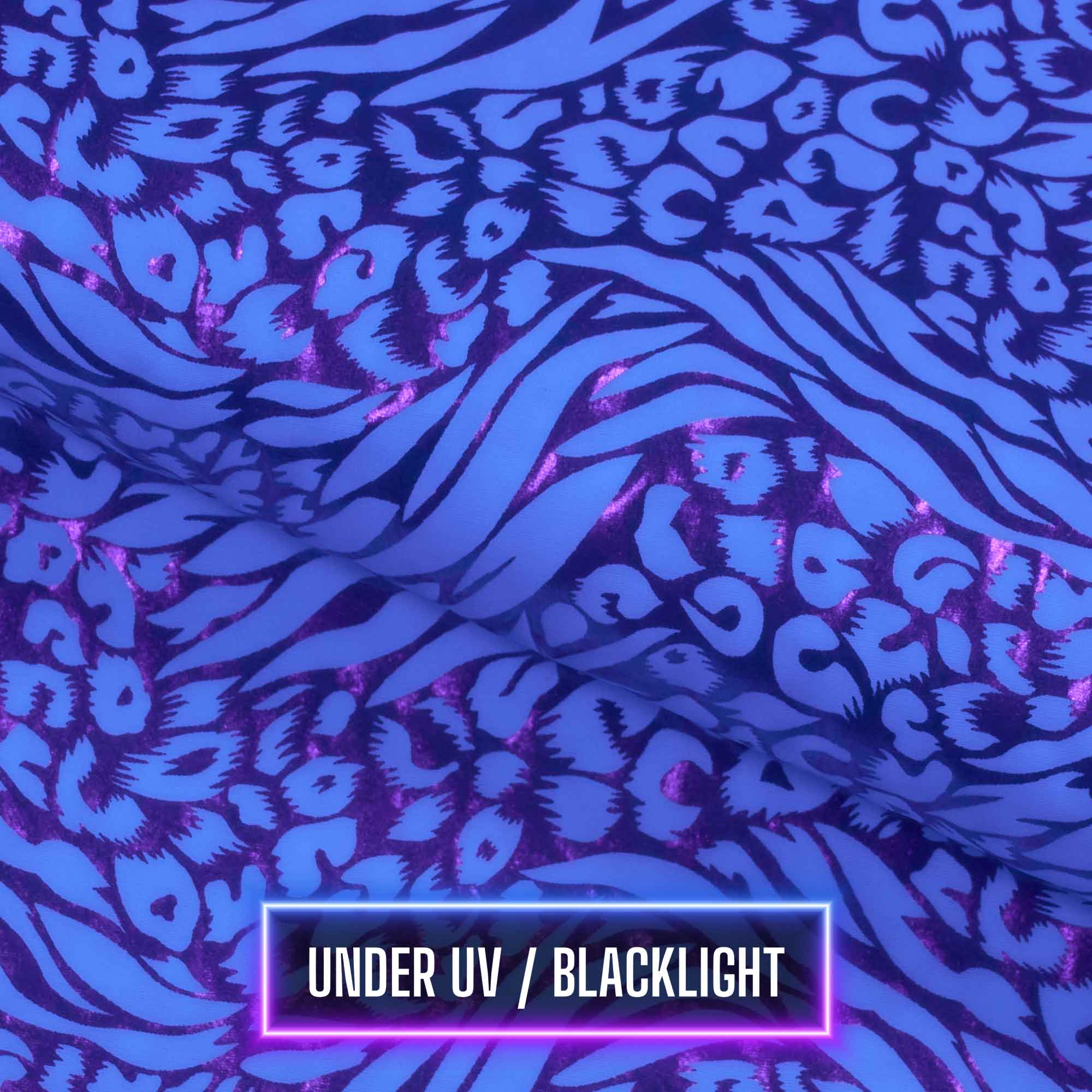 Funky Leopard Hologram Spandex Fabric | CDW