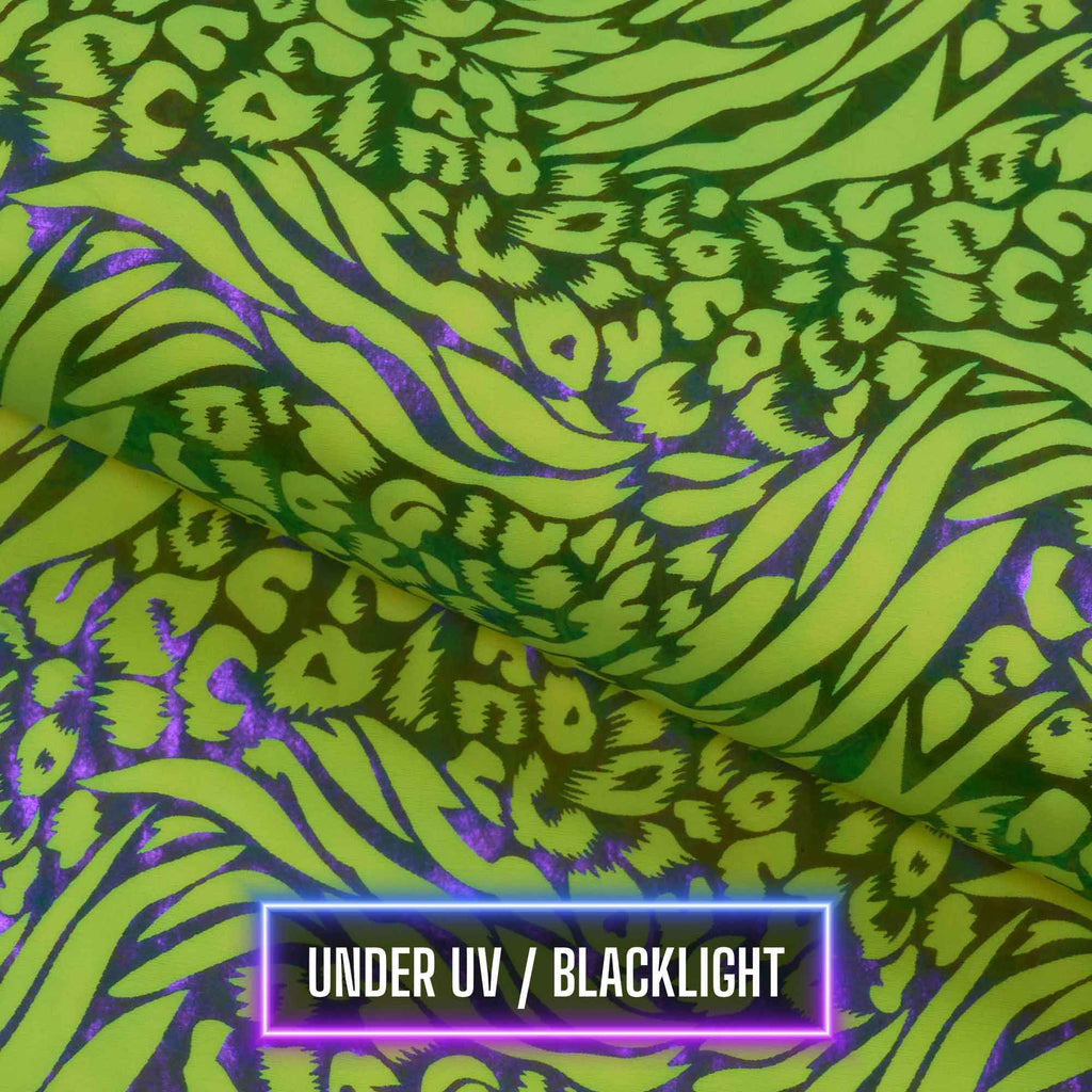 Funky Leopard Hologram Spandex Fabric | CDW
