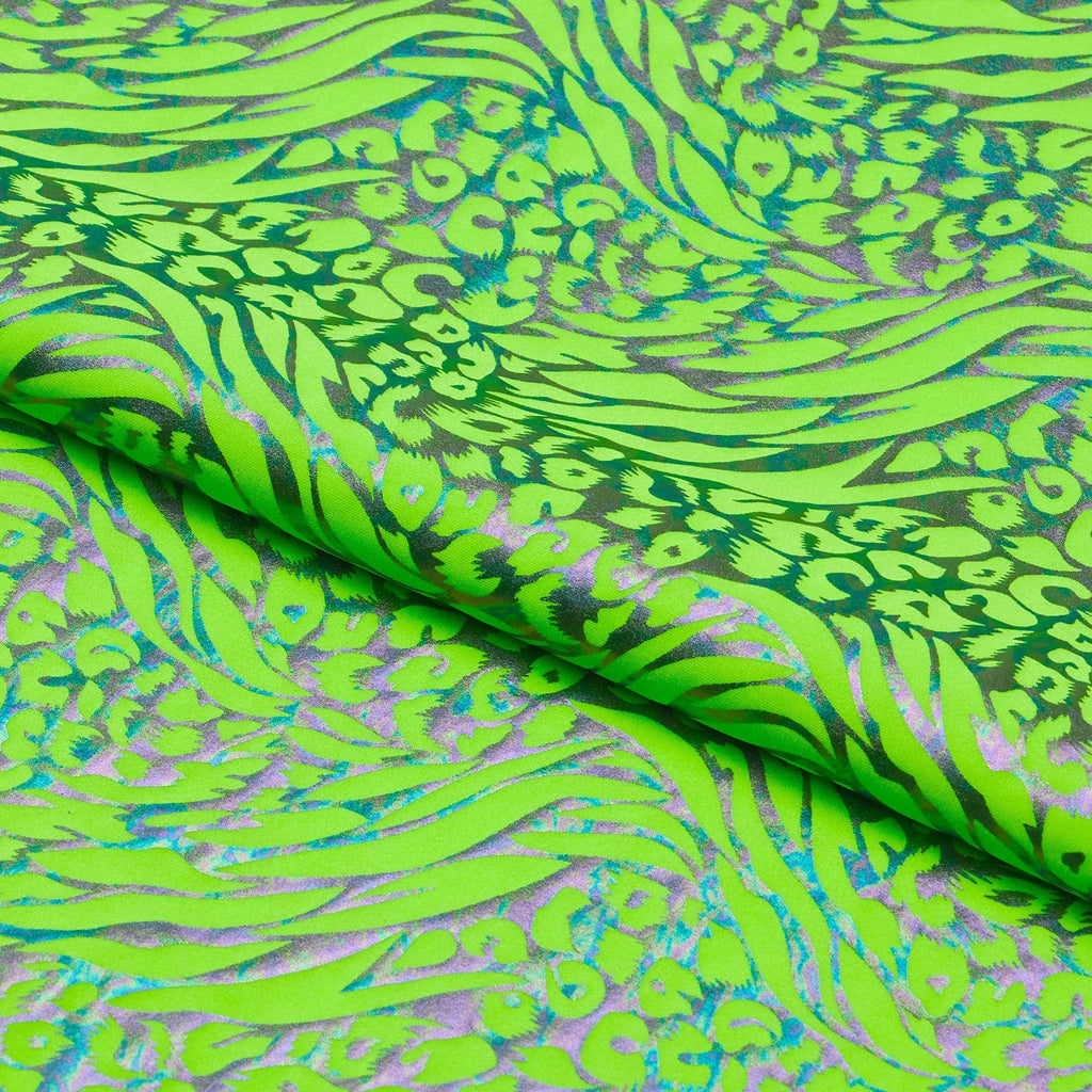 Funky Leopard Hologram Spandex Fabric | CDW