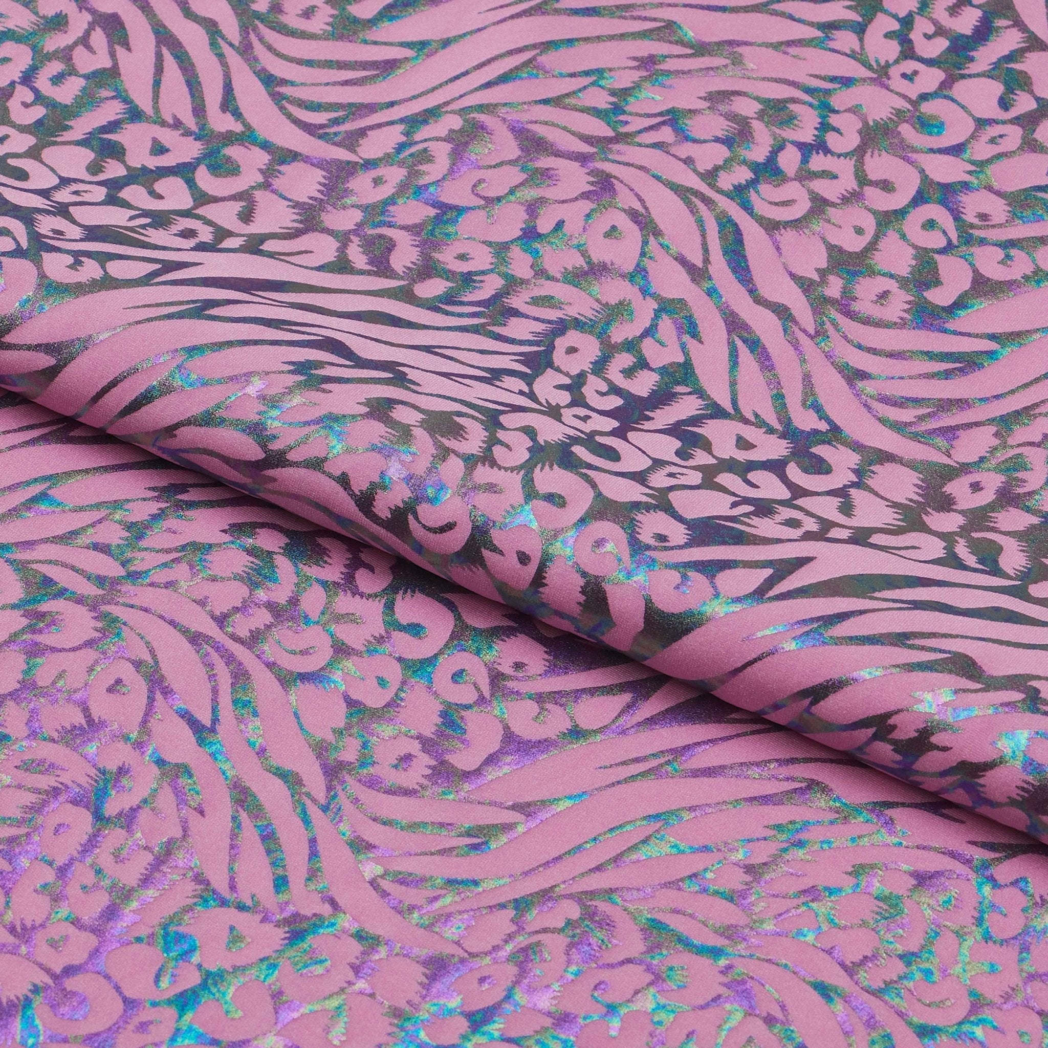 Funky Leopard Hologram Spandex Fabric | CDW