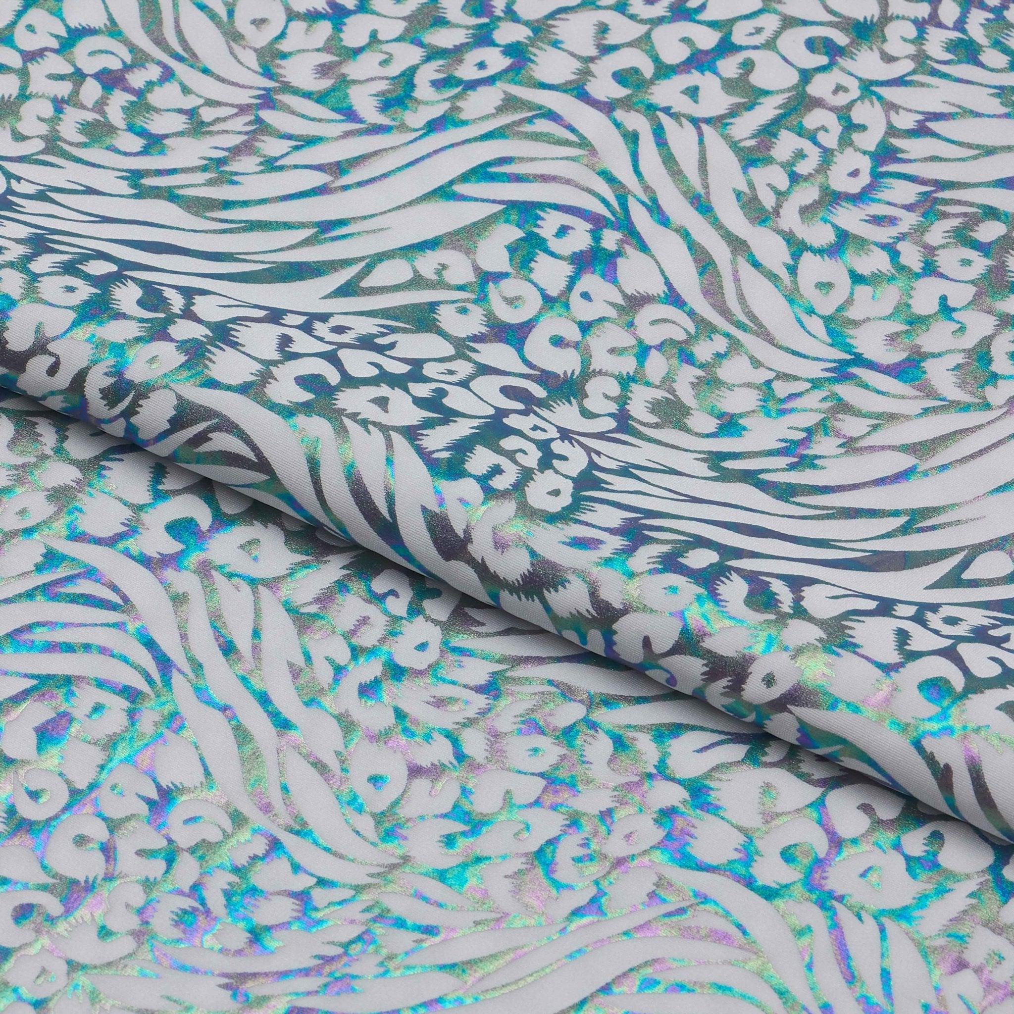 Funky Leopard Hologram Spandex Fabric | CDW