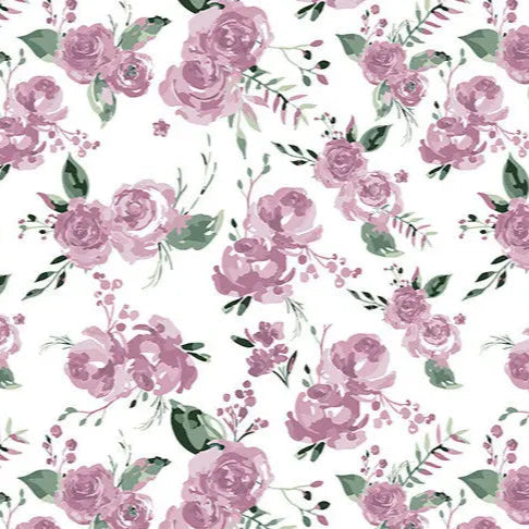 Garden Bouquet Quilting Cuddle Snow Fabric per yard