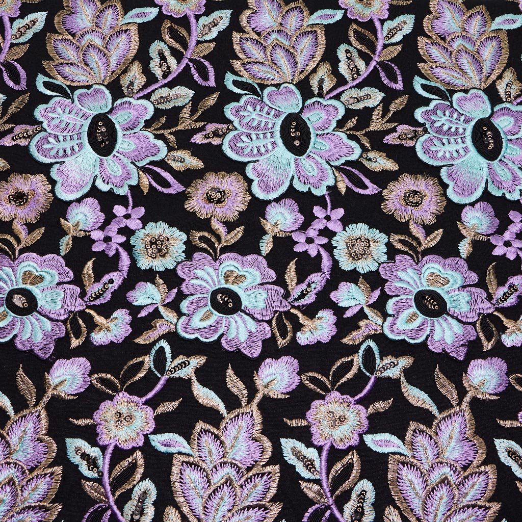 Genevieve Embroidered Mesh Fabric | CDW