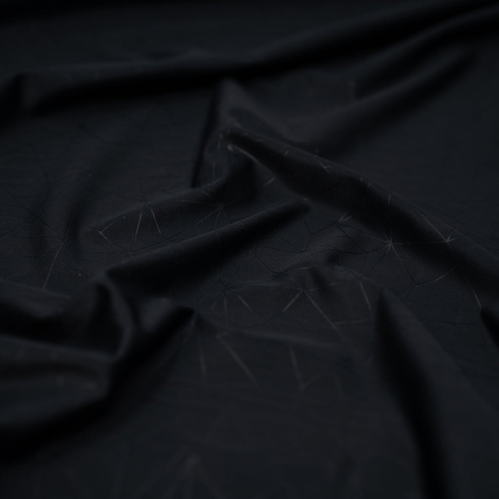 Geometric Embossed Matte Nylon Spandex Tricot Fabric | CDW