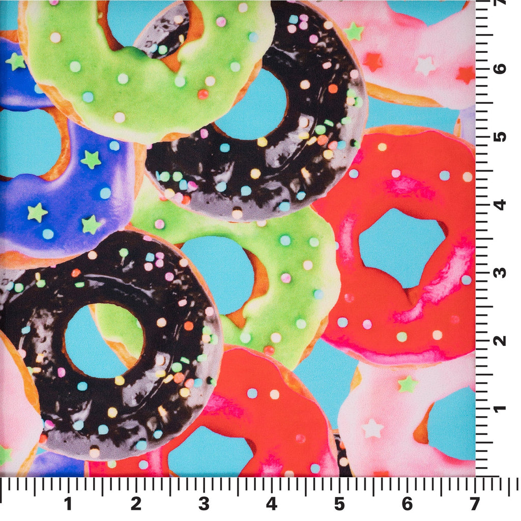 Glazed Doughnuts Printed Spandex Fabric | CDW