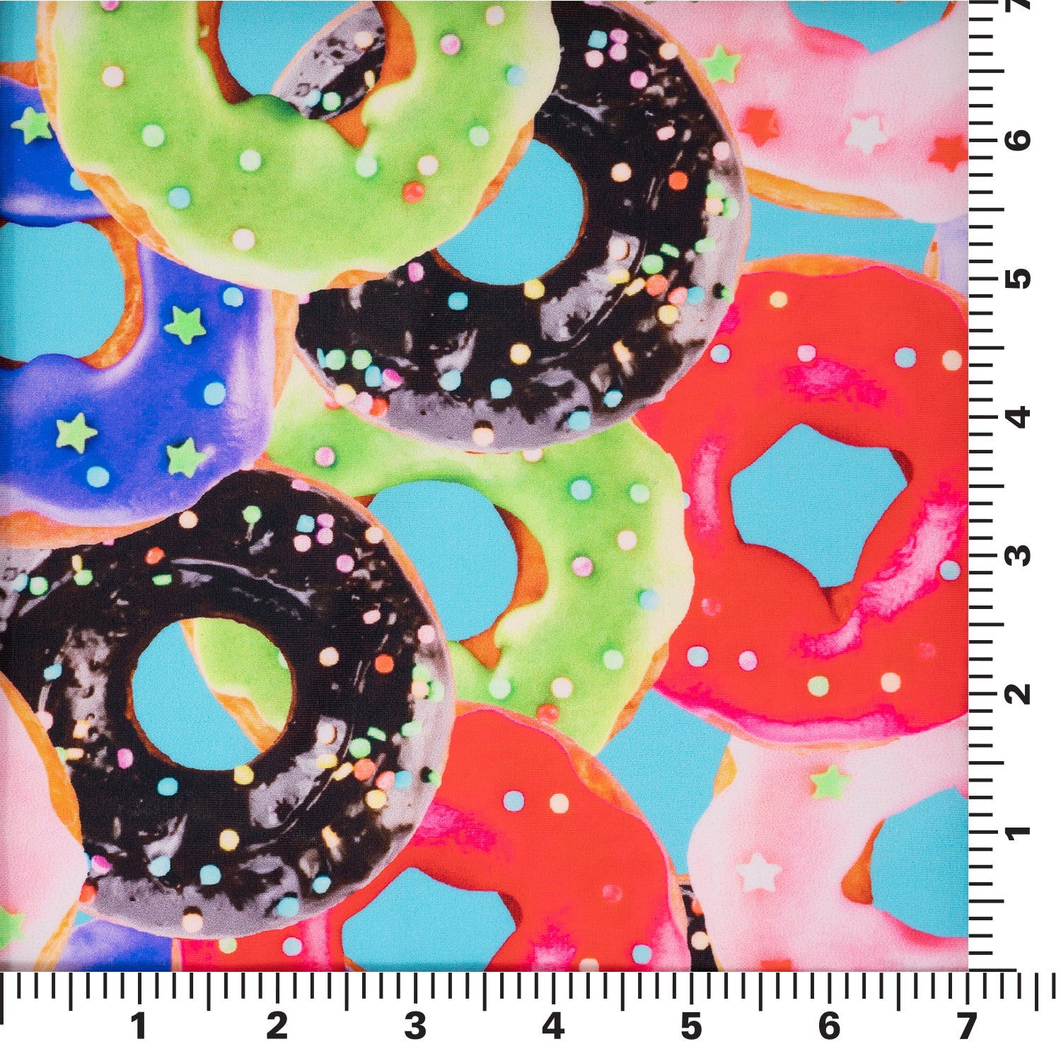 Glazed Doughnuts Printed Spandex Fabric | CDW