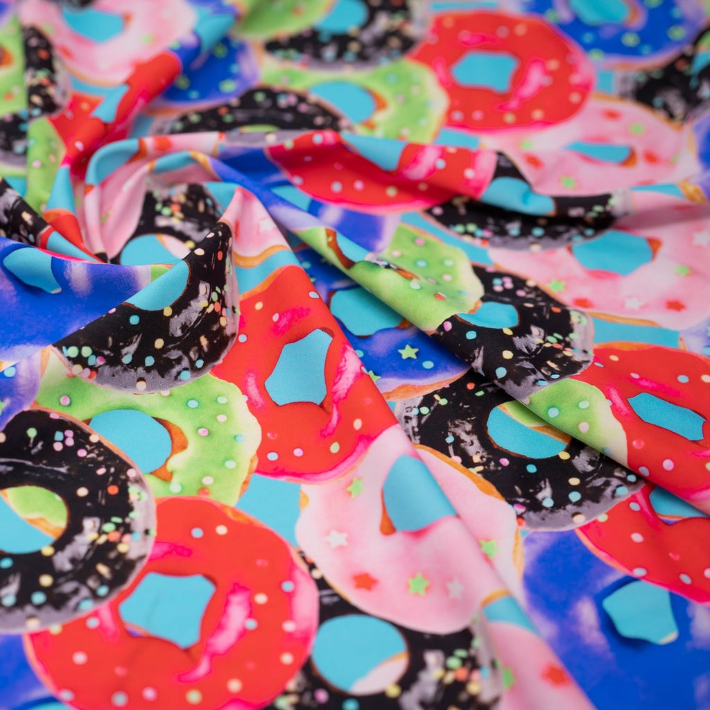 Glazed Doughnuts Printed Spandex Fabric | CDW