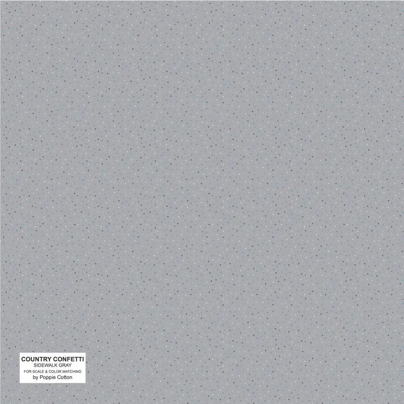 Gray Sidewalk Cotton 44"/45" Fabric Per Yard