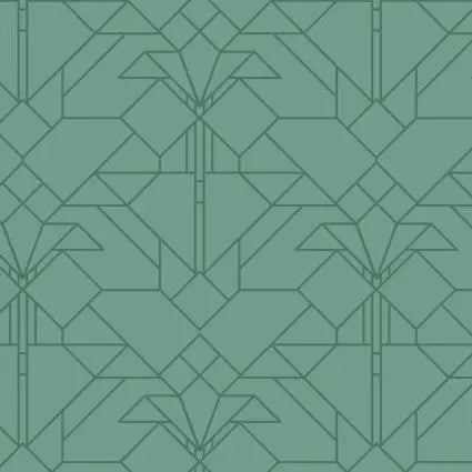 Green Water April Showers & Coonley Tulip Cotton Wideback Fabric per yard