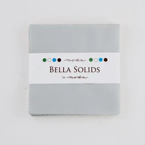 Grey Bella Solids Zen Grey Charm Pack Precuts