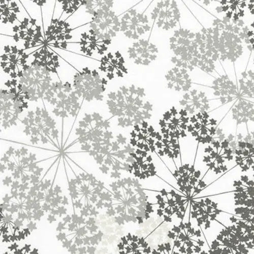 Grey Fog Blueprint Basics Wideback Cotton Fabric per yard