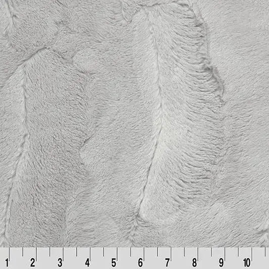 Grey Silver Luxe Cuddle Mirage 80" Fabric per yard