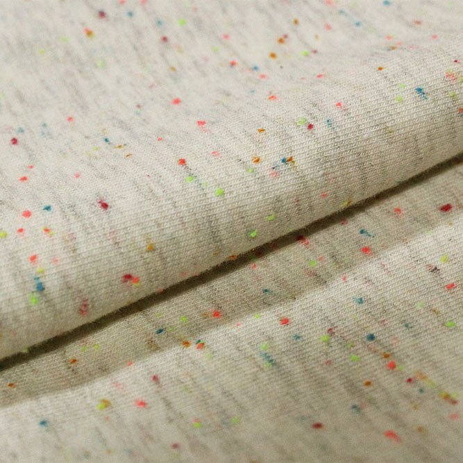 Speckle Cotton Polyester Modal Terry Spandex Fabric | CDW