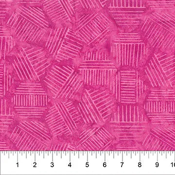 Hexies Magenta 81700-27 Cotton 44"/45" Fabric Per Yard