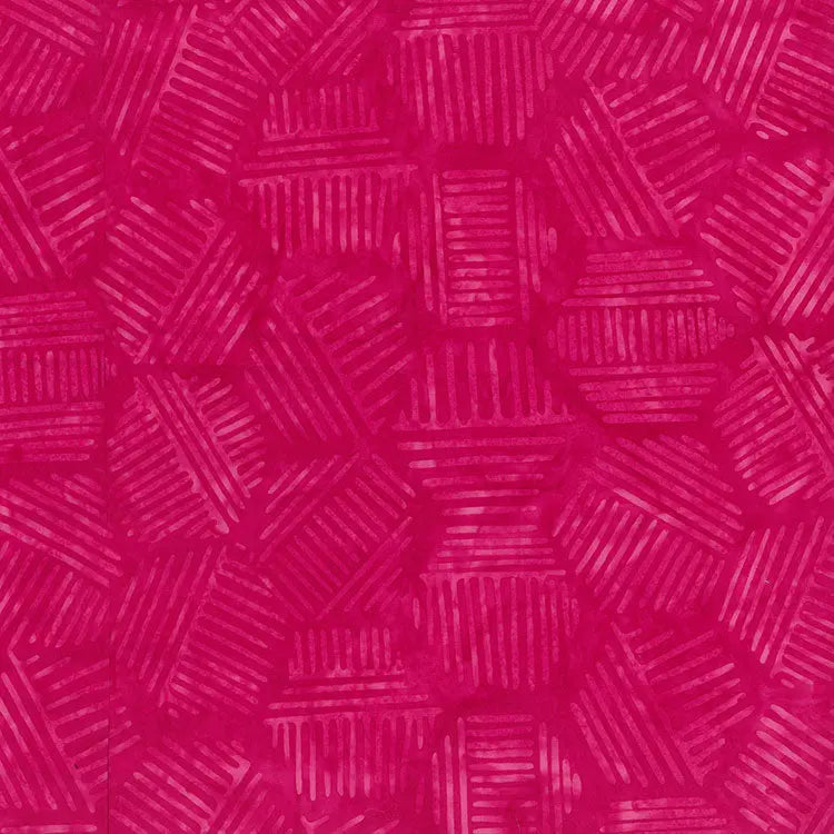 Hexies Pink Punch 81700-28 Cotton 44"/45" Fabric Per Yard