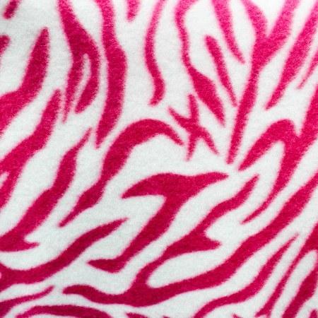 Zebra Print Fleece Fabric