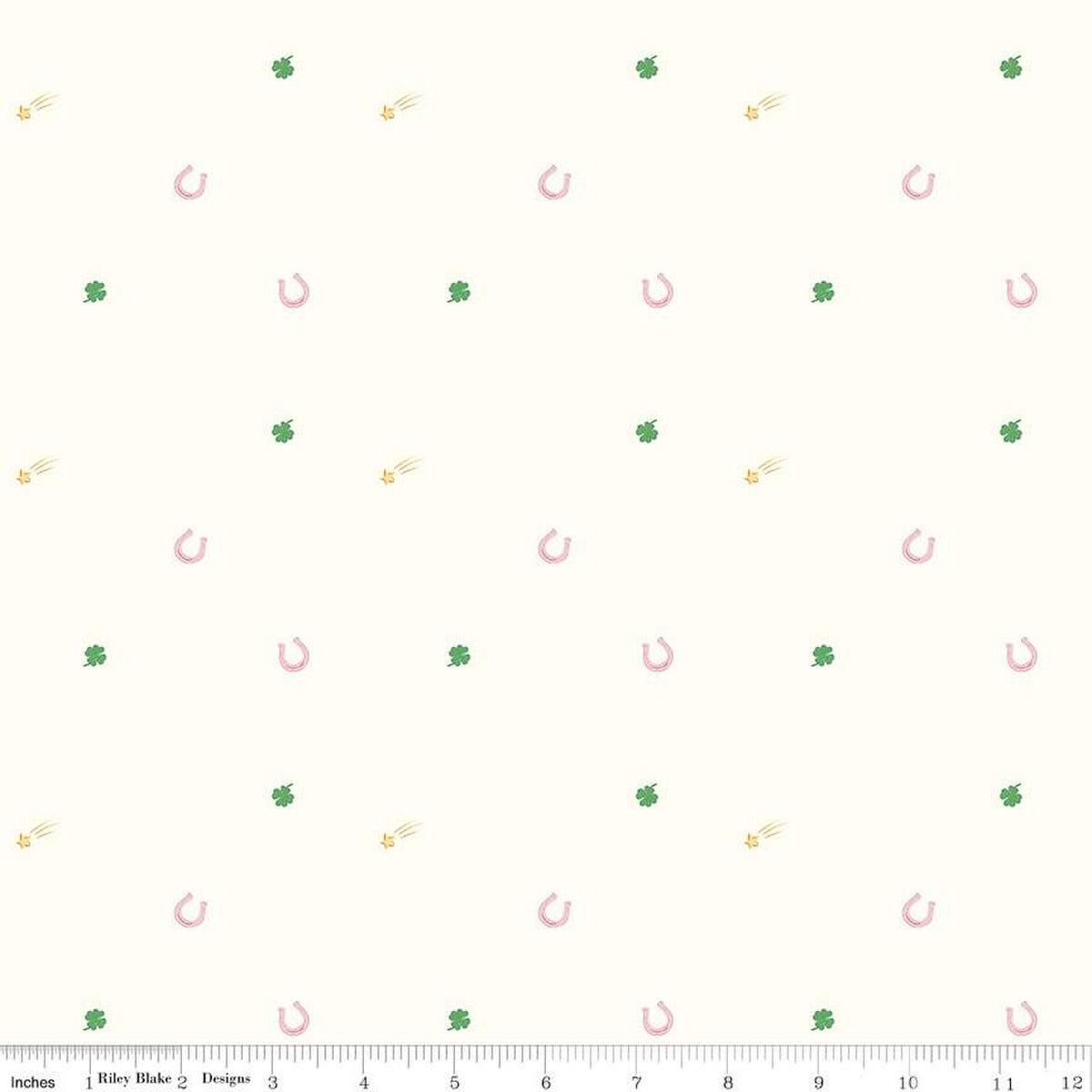 Hush Hush 5 Lucky Charms Cotton 43"/44" Fabric Per Yard