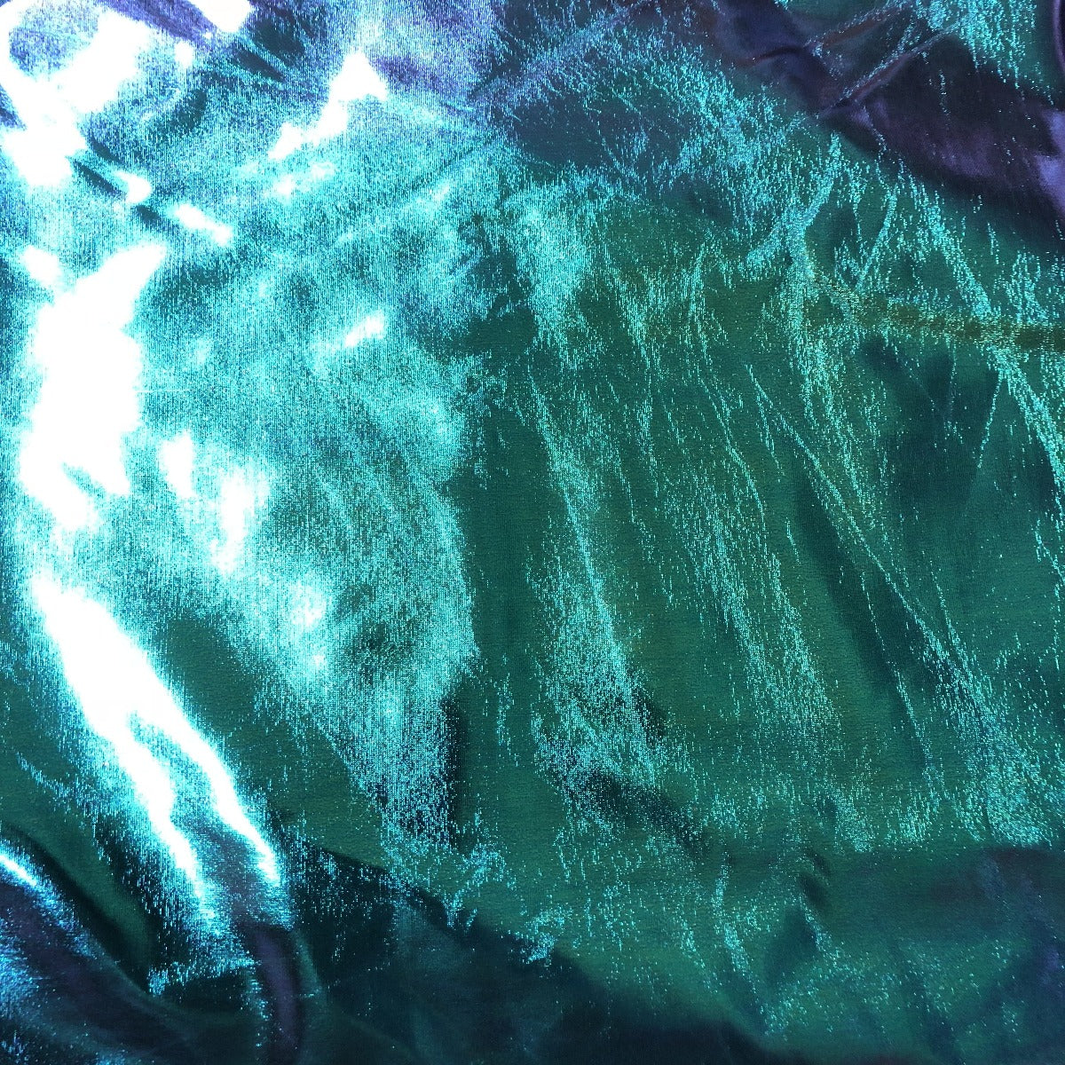 Metallic Iridescent Foil Spandex Fabric