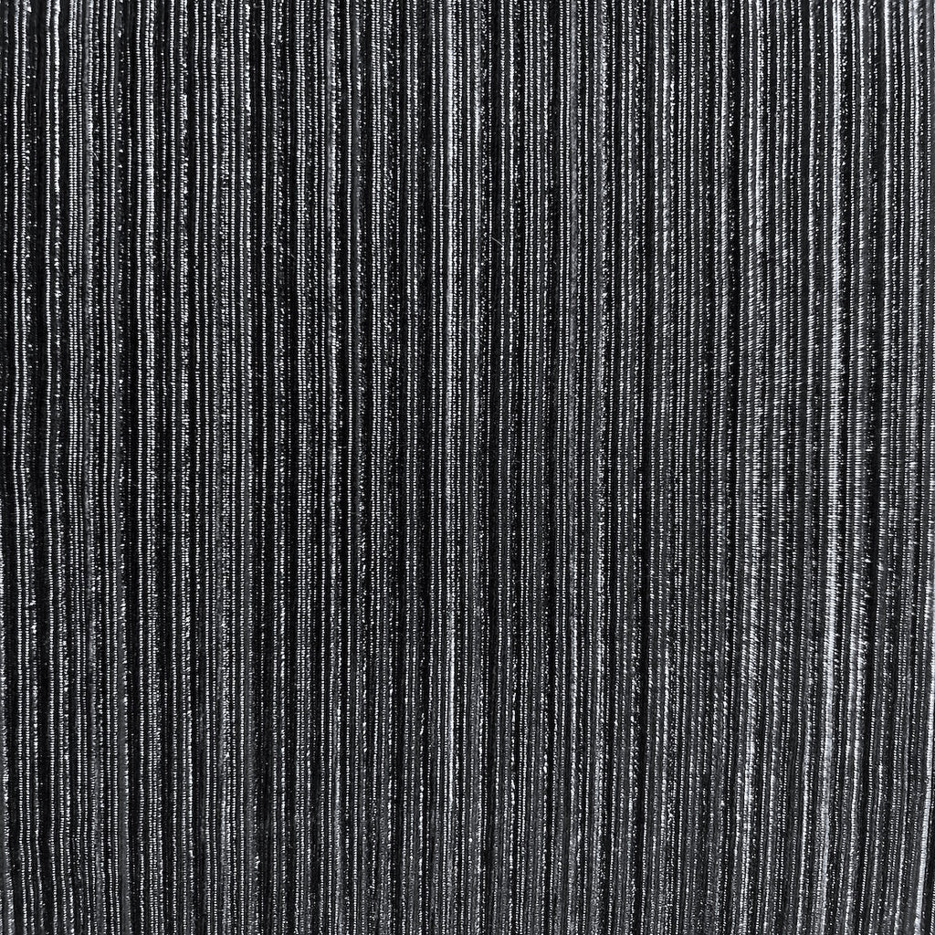 Metallic Pleated Stretch Velvet Fabric