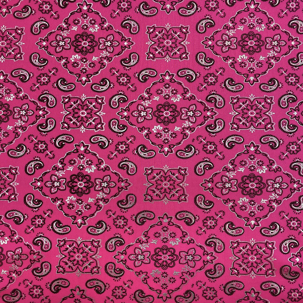 Bandana Paisley Print Spandex Fabric
