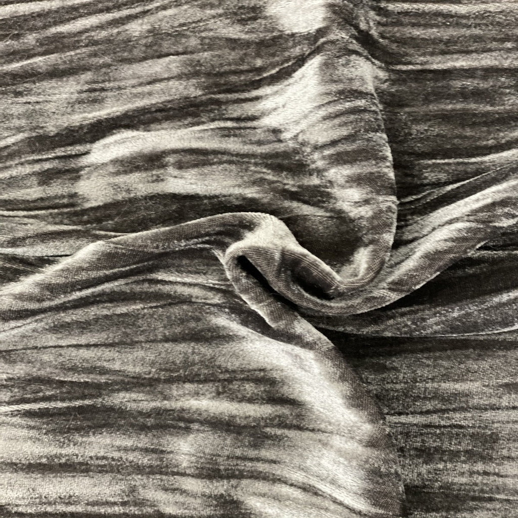 Crinkle Stretch Velvet Fabric