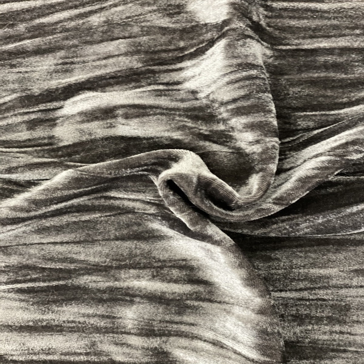 Crinkle Stretch Velvet Fabric