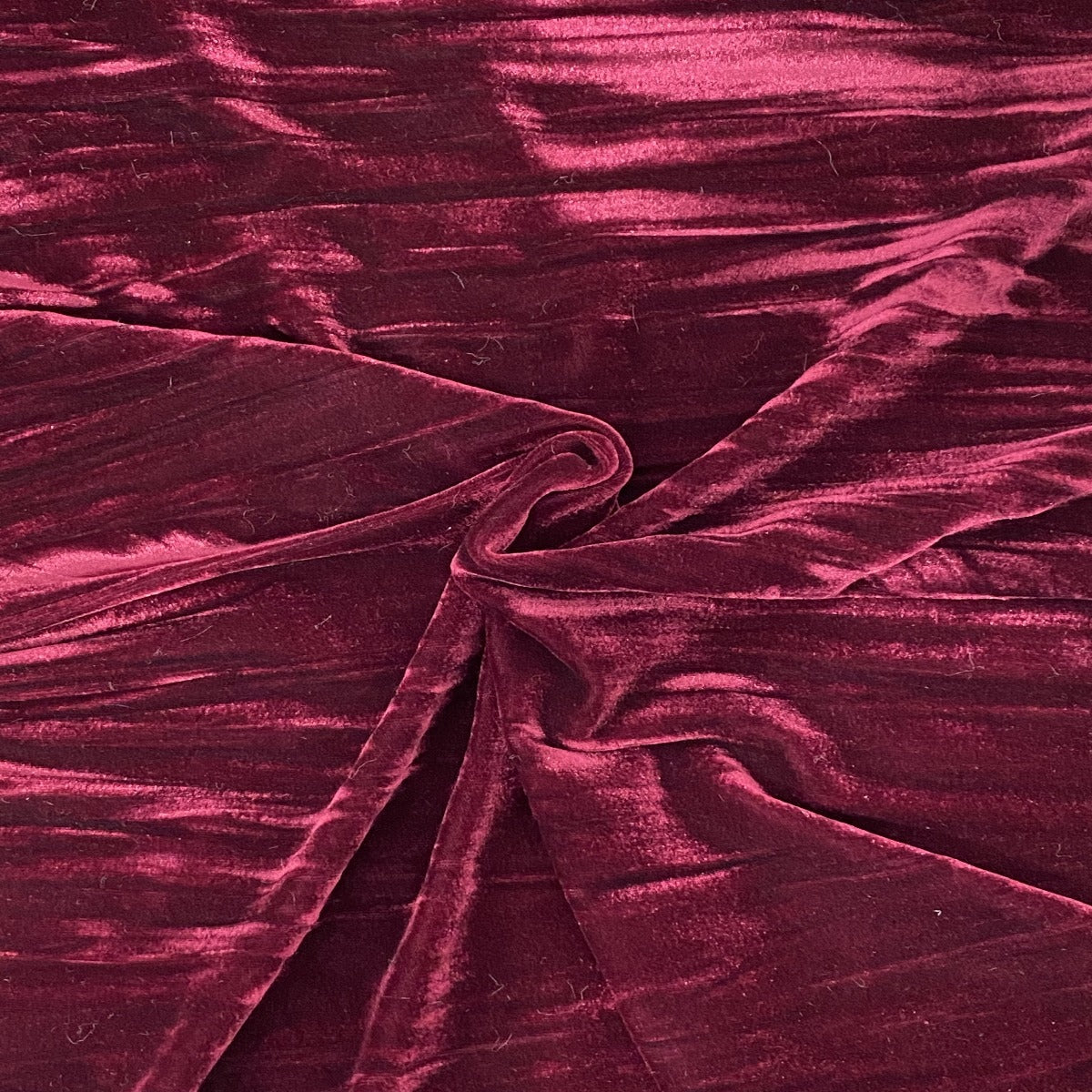 Crinkle Stretch Velvet Fabric