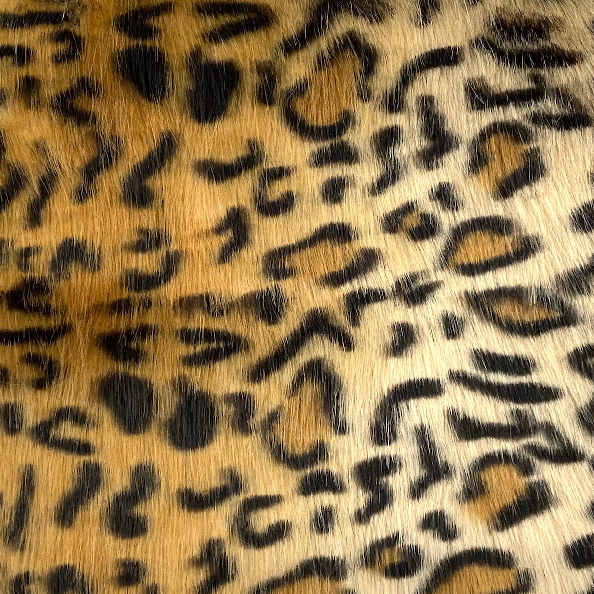 Leopard Print Faux Fur Fabric