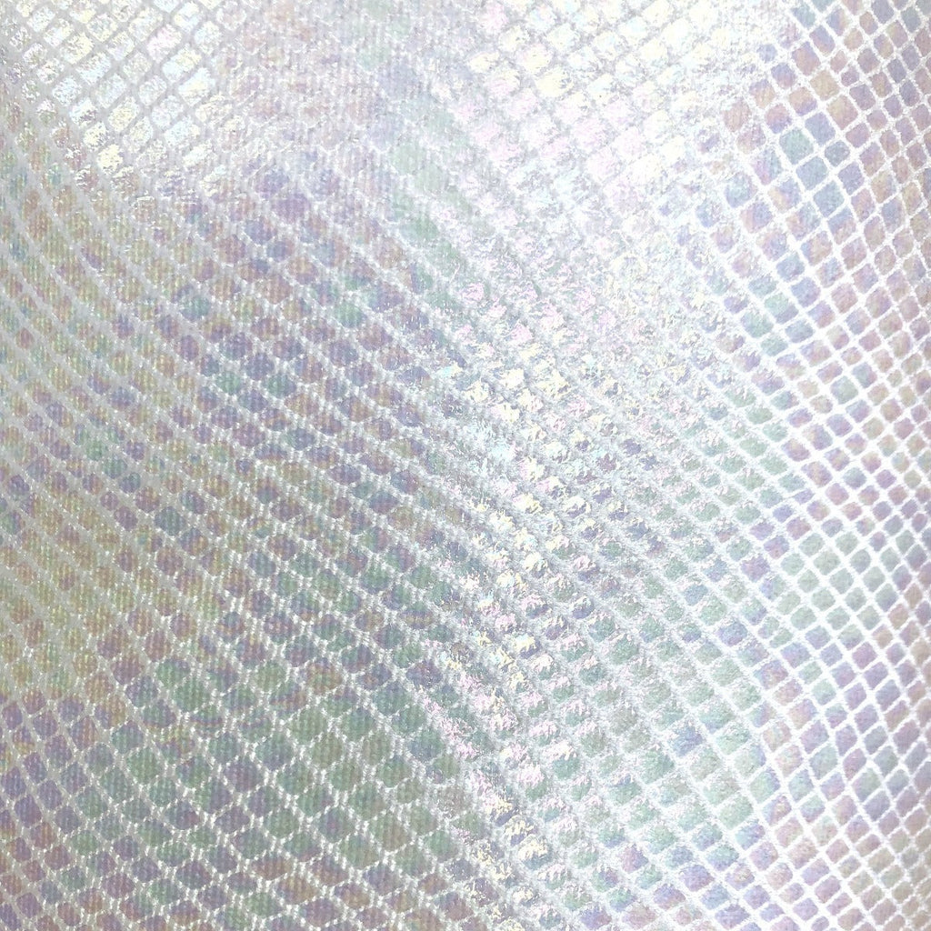 Venom Iridescent Snakeskin Stretch Velvet Spandex Fabric