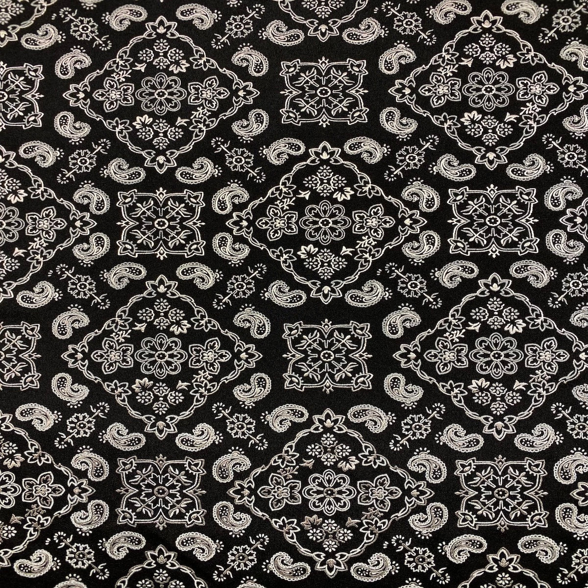Bandana Paisley Print Spandex Fabric