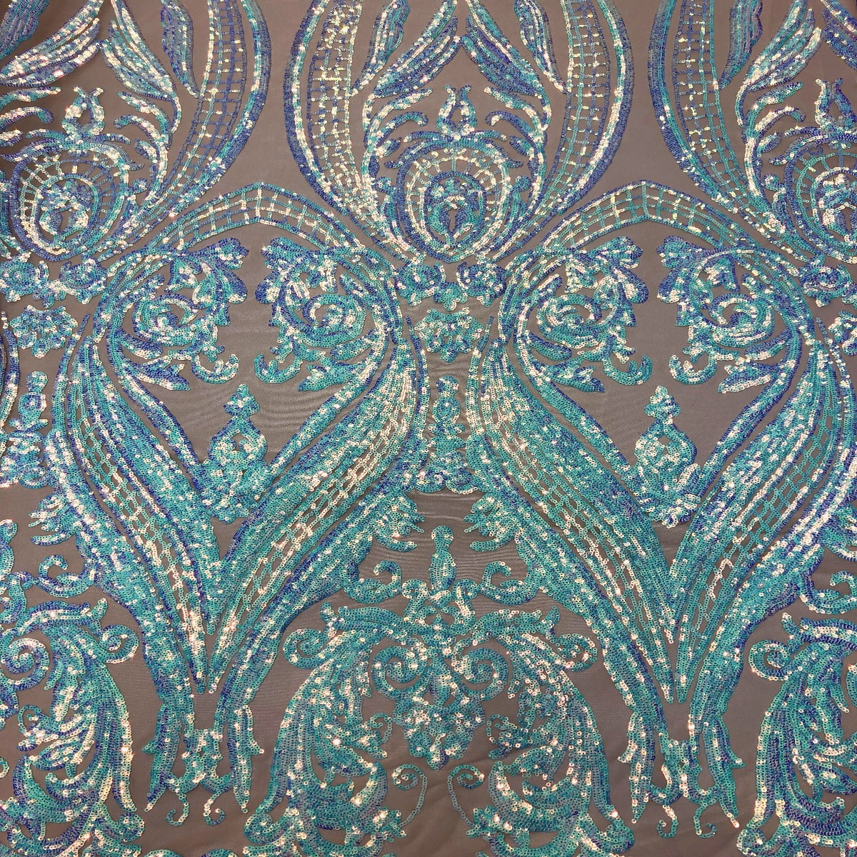 Catina Damask Stretch Sequins Fabric