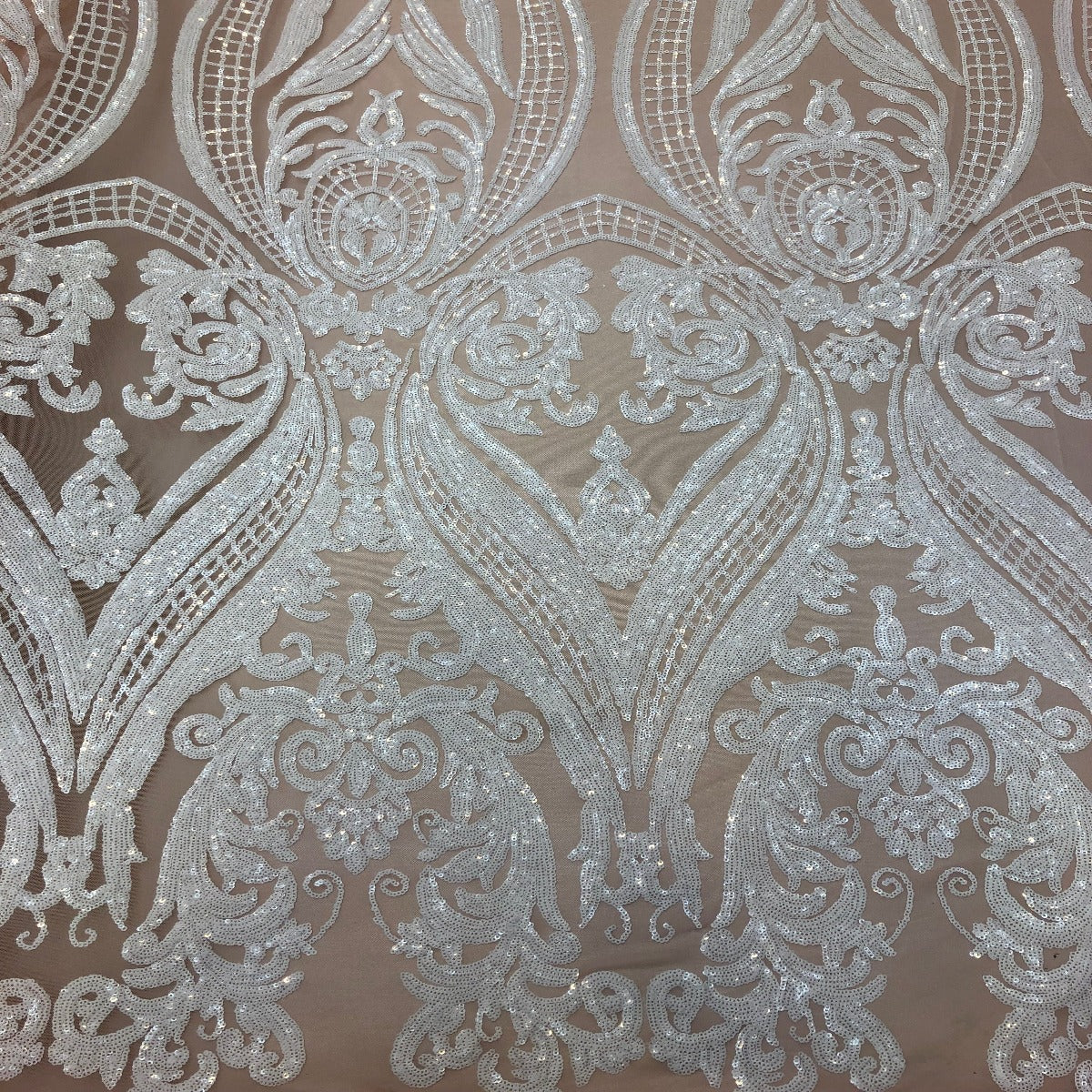 Catina Damask Stretch Sequins Fabric