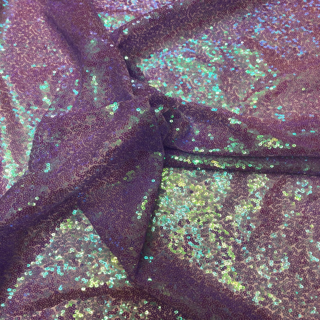 Iridescent All Over Sequins Fabric