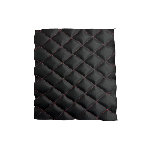 Diamond Quilted Foam Backed Faux Leather Vinyl Fabric