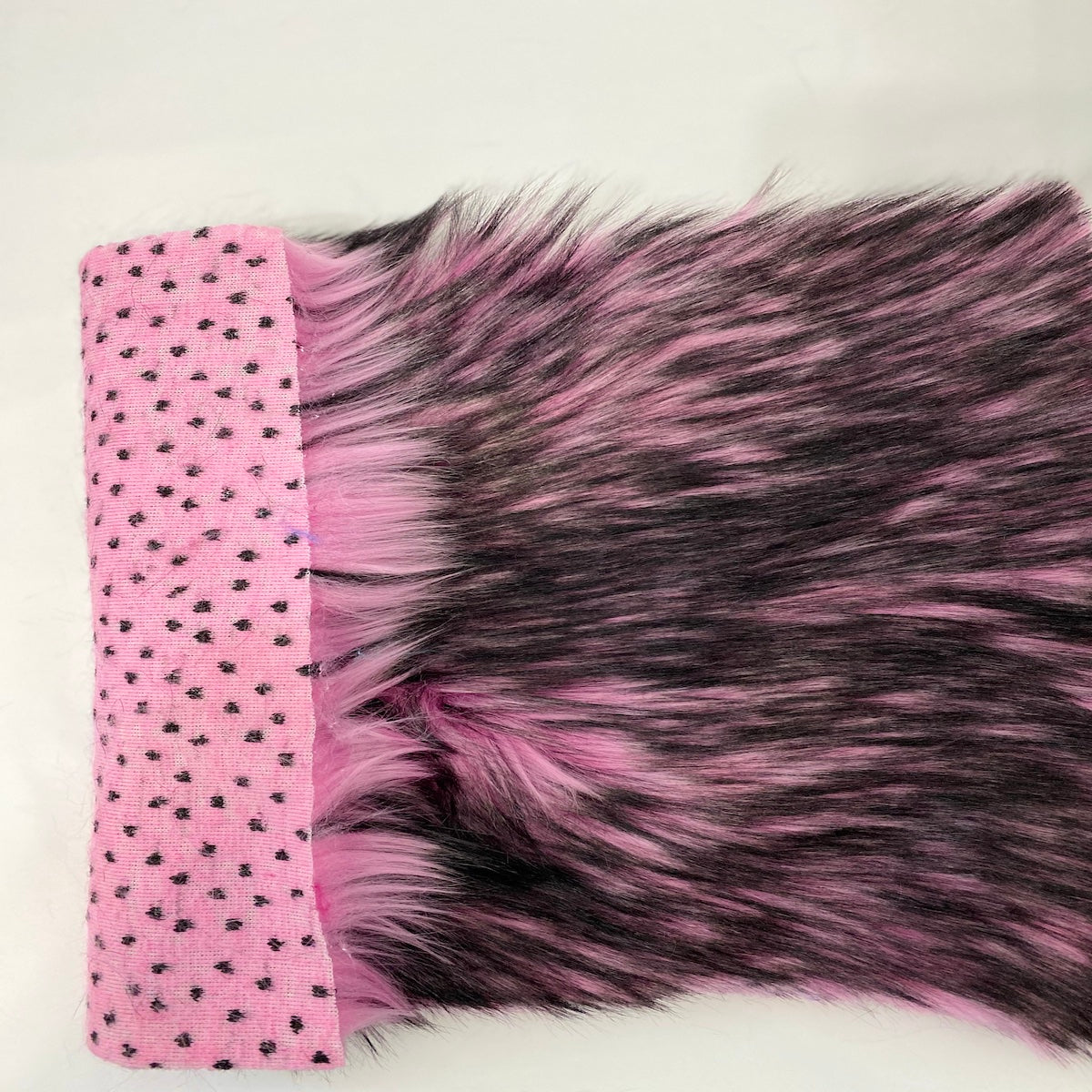 Husky Print Long Pile Shaggy Faux Fur Fabric