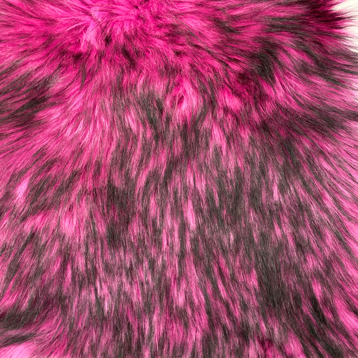 Husky Print Long Pile Shaggy Faux Fur Fabric