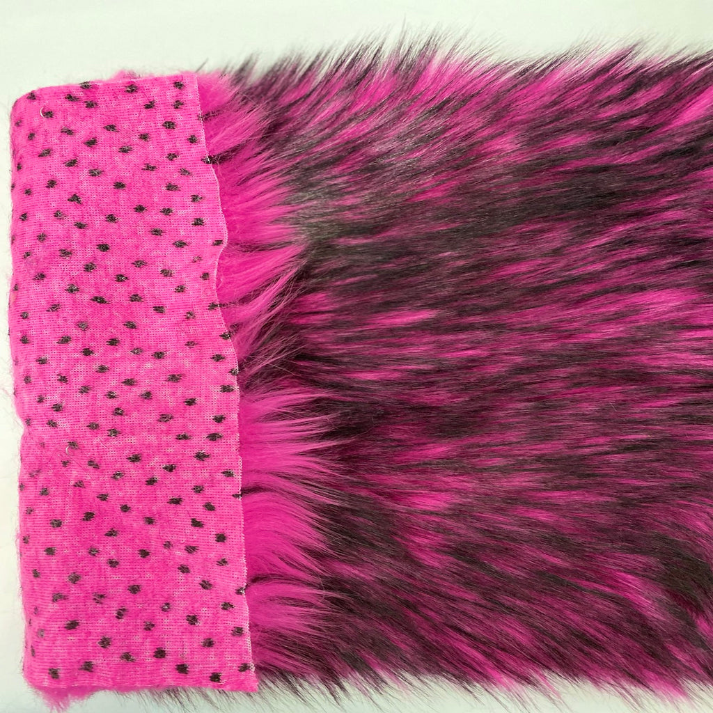 Husky Print Long Pile Shaggy Faux Fur Fabric
