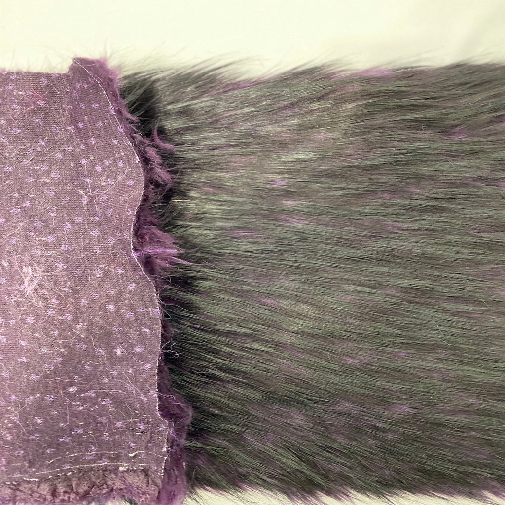 Husky Print Long Pile Shaggy Faux Fur Fabric