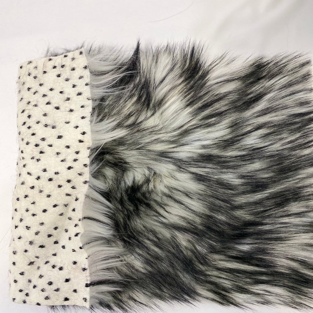 Husky Print Long Pile Shaggy Faux Fur Fabric